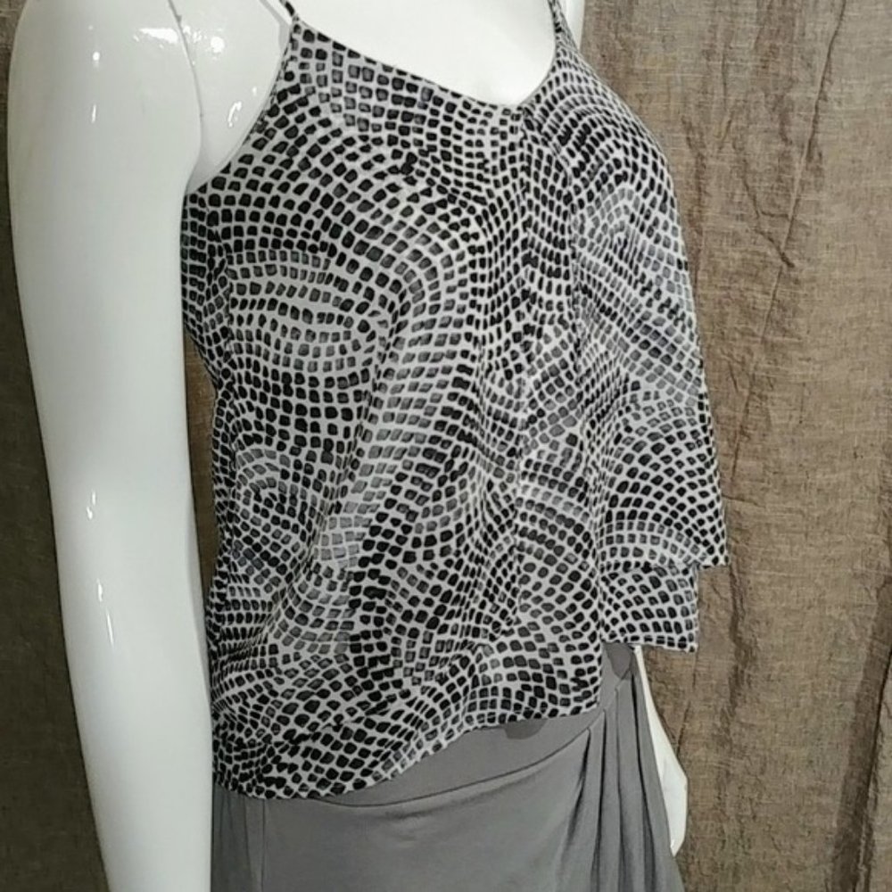 H&M Animal Print Tank Top Spaghetti Strap Size 2 - Picture 8 of 13